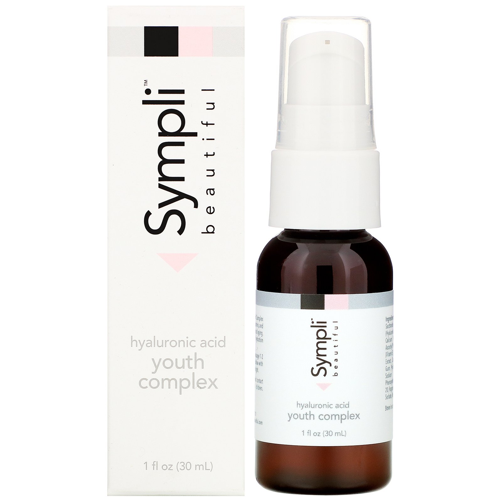 Sympli Beautiful, Complexo Rejuvenescedor de Ácido Hialurônico, 30 ml (1 fl oz) - Imagem 2