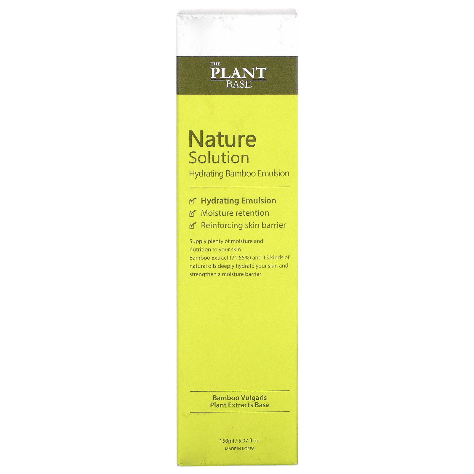 The Plant Base, Nature Solution, Emulsão Hidratante de Bambu, 150 ml (5,07 fl oz) - Imagem 2