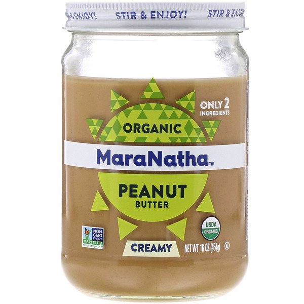 MaraNatha, Manteiga de Amendoim Orgânica, Creme, 454 g (16 oz)