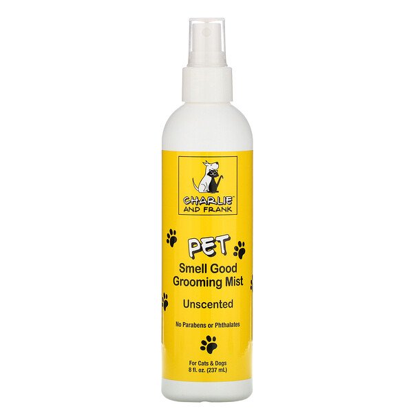 Charlie & Frank, Spray de Limpeza para Animais de Estimação Smell Good, Sem Perfume, 237 ml (8 fl oz)