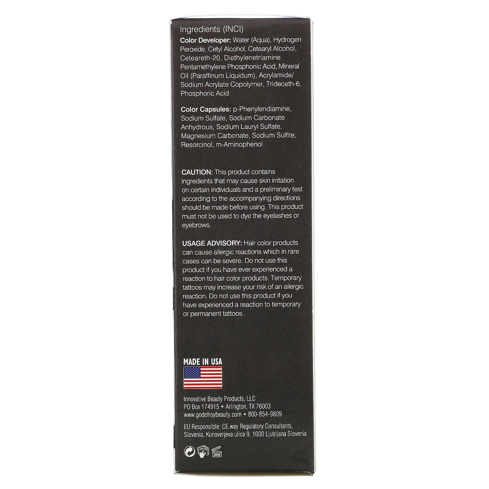 Godefroy, 28 Day Touch Ups, Natural Black, 4 Application Kit - Imagem 2