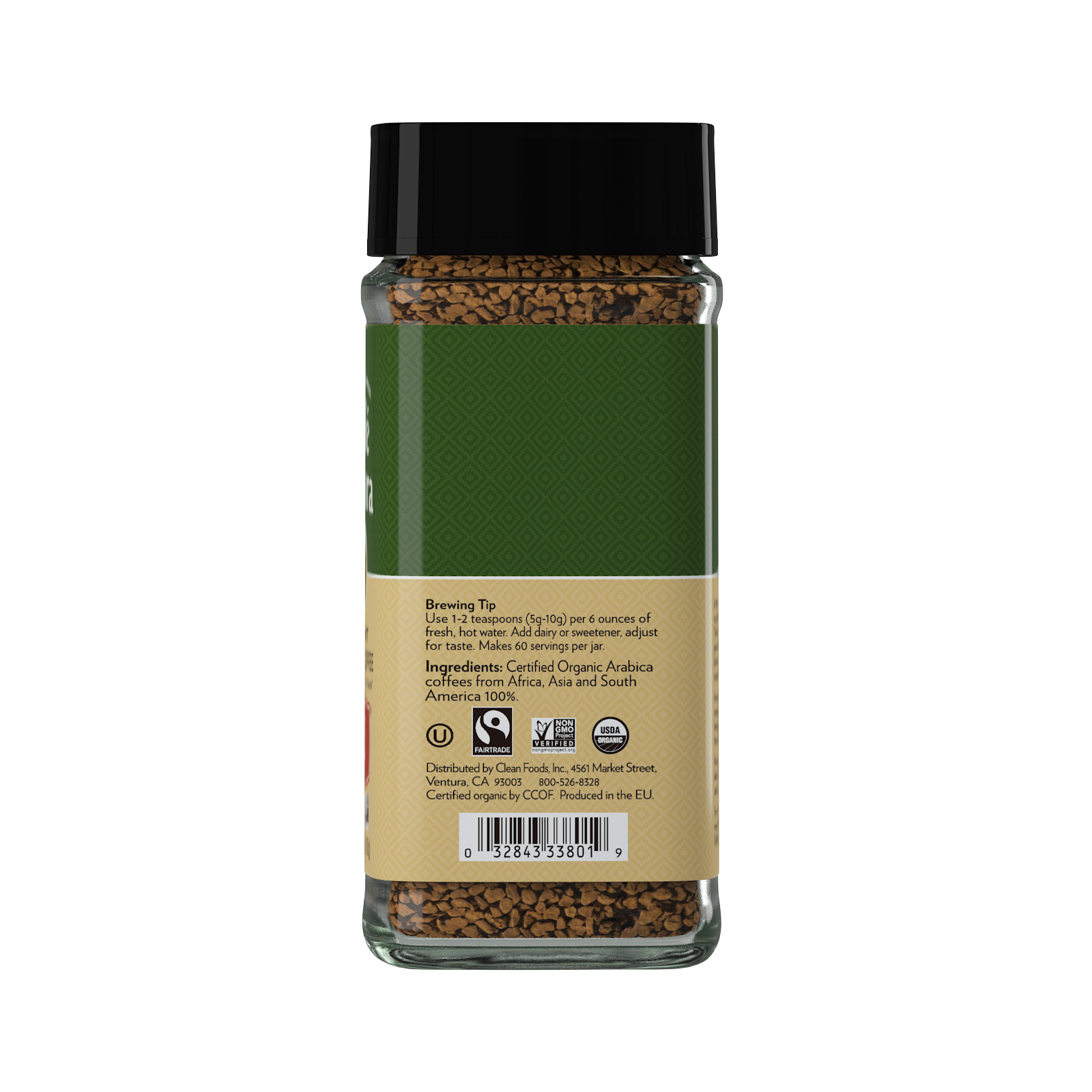 Cafe Altura, Instant Organic Coffee, Medium Roast, Freeze-Dried, 3.53 oz (100 g) - Imagem 2