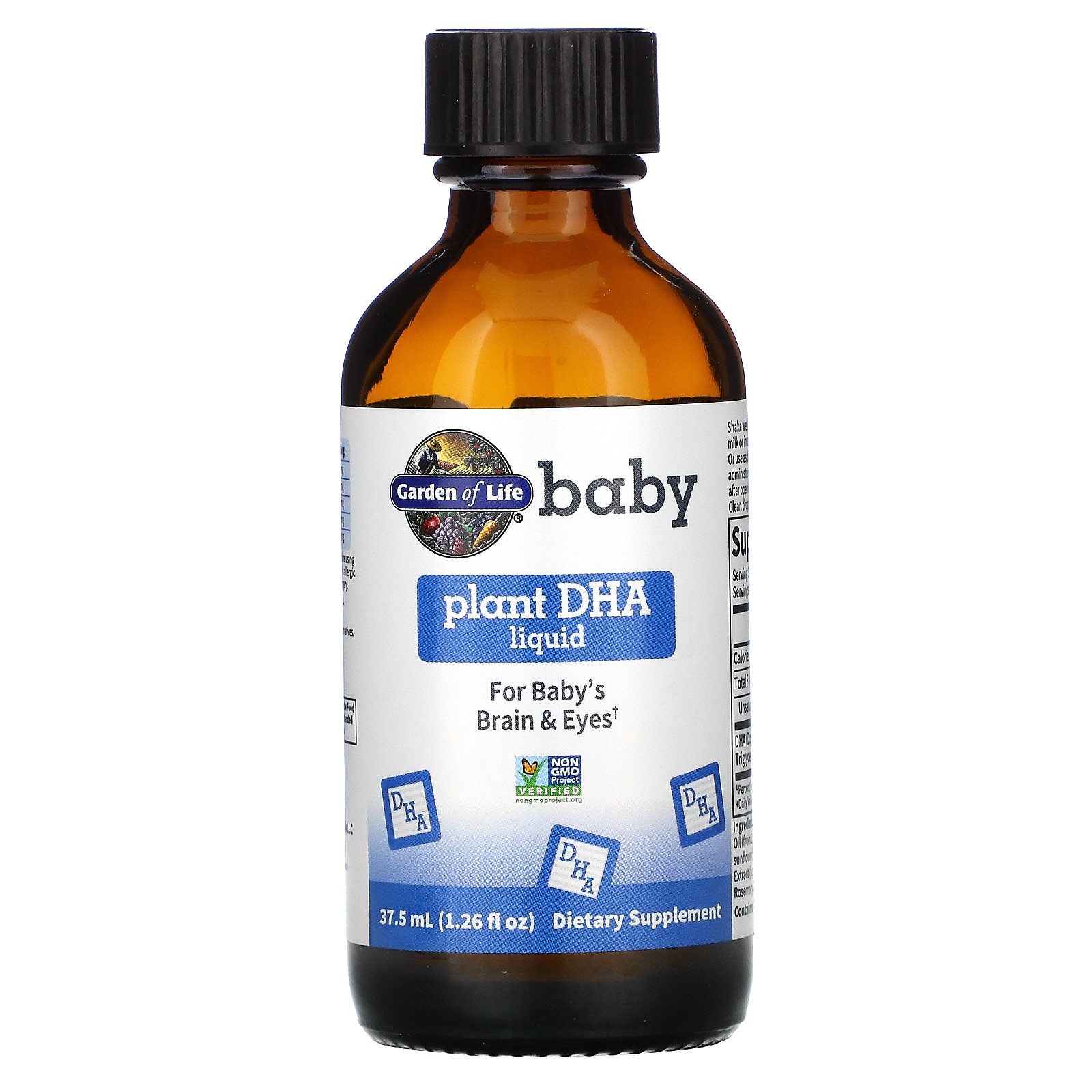 Garden of Life, Baby, Plant DHA Liquid, 1.26 fl oz ( 37.5 ml) - Imagem 3