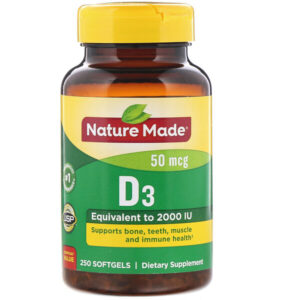 Comprar nature made, vitamin d3, 50 mcg, 250 softgels preço no brasil suplementos vitamina d vitaminas suplemento importado loja 23 online promoção -