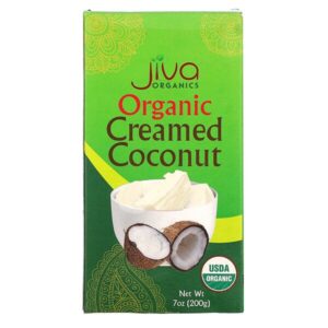 Comprar jiva organics, organic creamed coconut, 7 oz (200 g) preço no brasil alimentos & lanches sucos suplemento importado loja 29 online promoção -