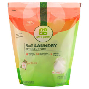 Comprar grab green, pods de detergente para a roupa 3 em 1, gardênia, 60 lavadas, 1. 080 g (2 lbs 6 oz) preço no brasil detergentes lar lavanderia limpeza marcas a-z nellie's suplemento importado loja 71 online promoção -