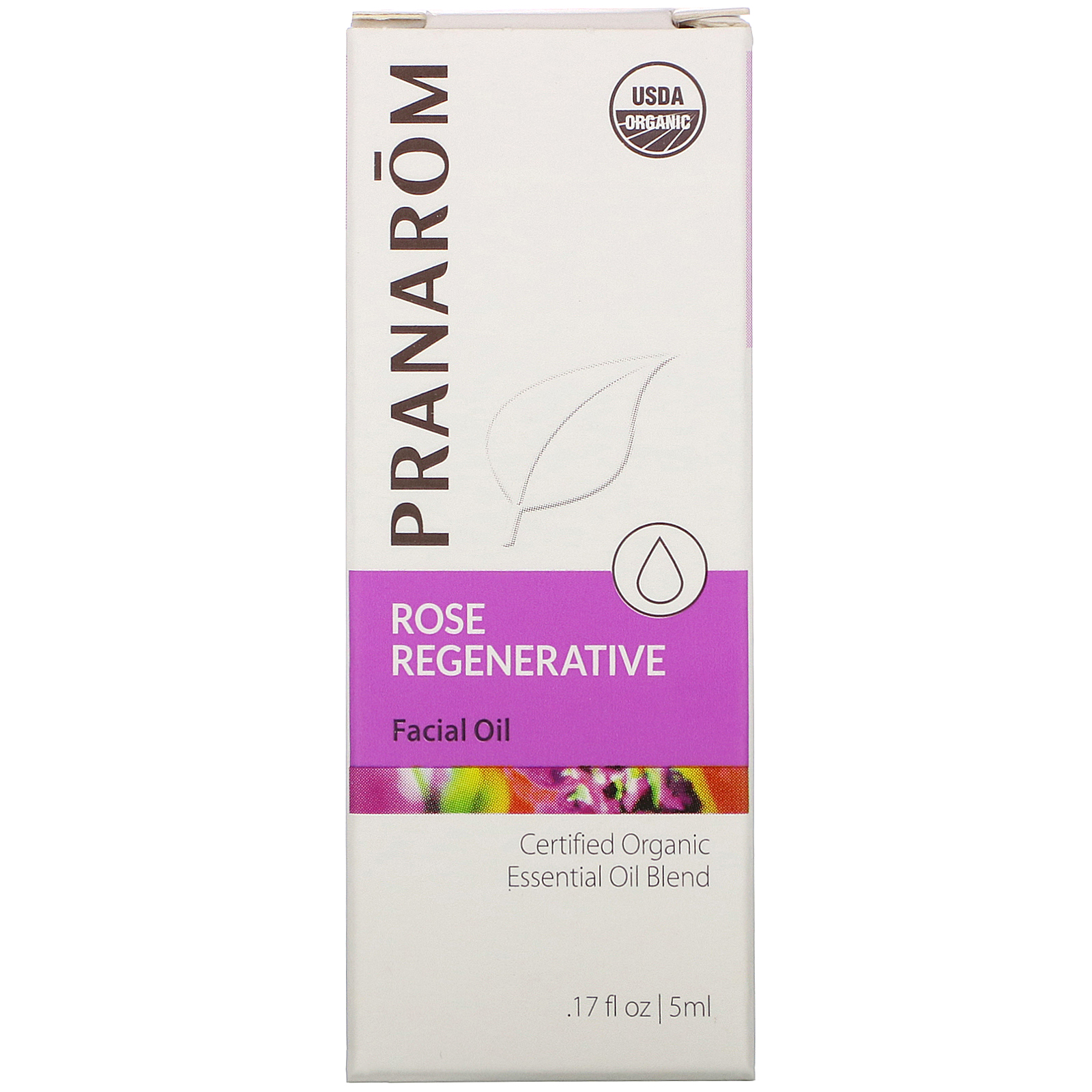 Pranarom, Essential Oil, Rose Regenerative Facial Oil, .17 fl oz (5 ml) - Imagem 2