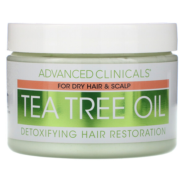 Advanced Clinicals, Tea Tree Oil, Detoxifying Hair Mask, 12 oz (340 g)