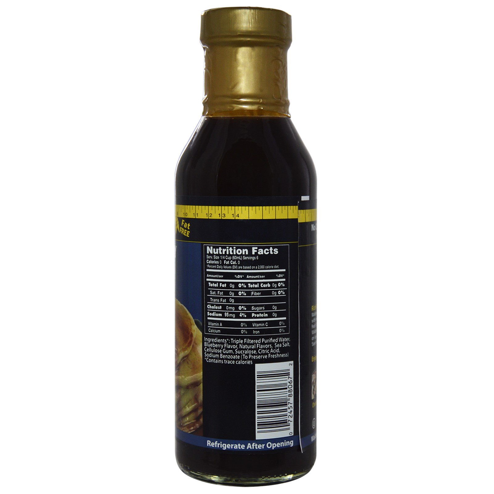 Walden Farms, Xarope de Mirtilo, 12 fl oz (355 ml) - Imagem 2