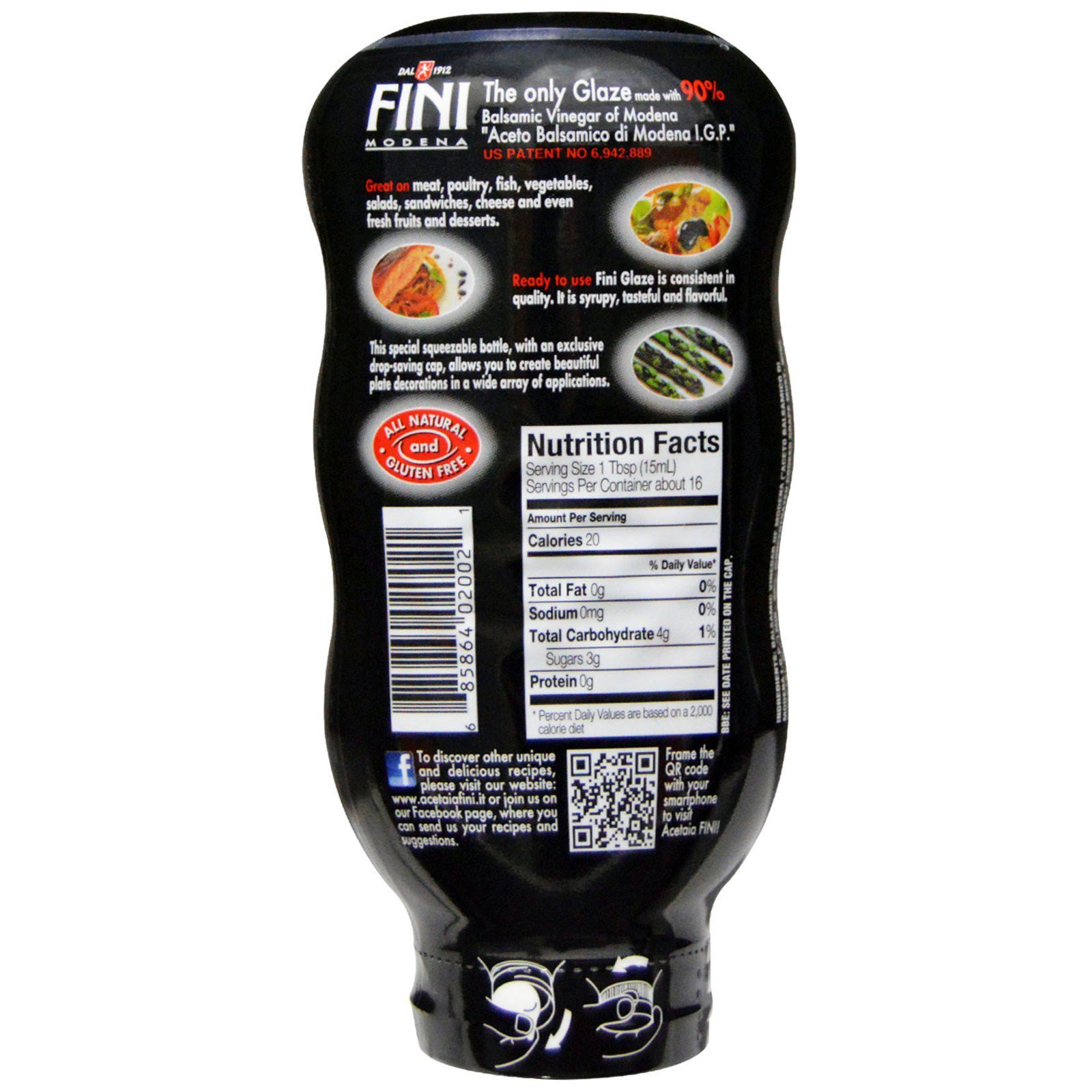 Fini Modena, Redução de Vinagre Balsâmico de Modena, 250 ml (8,45 fl oz) - Imagem 2