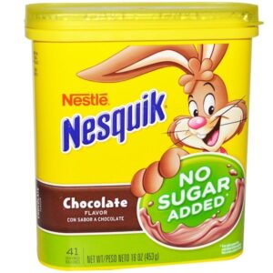 Comprar nesquik, nestlé, sabor de chocolate, sem adição de açúcar, 453 g (16 oz) preço no brasil alimentos & lanches sucos suplemento importado loja 63 online promoção -