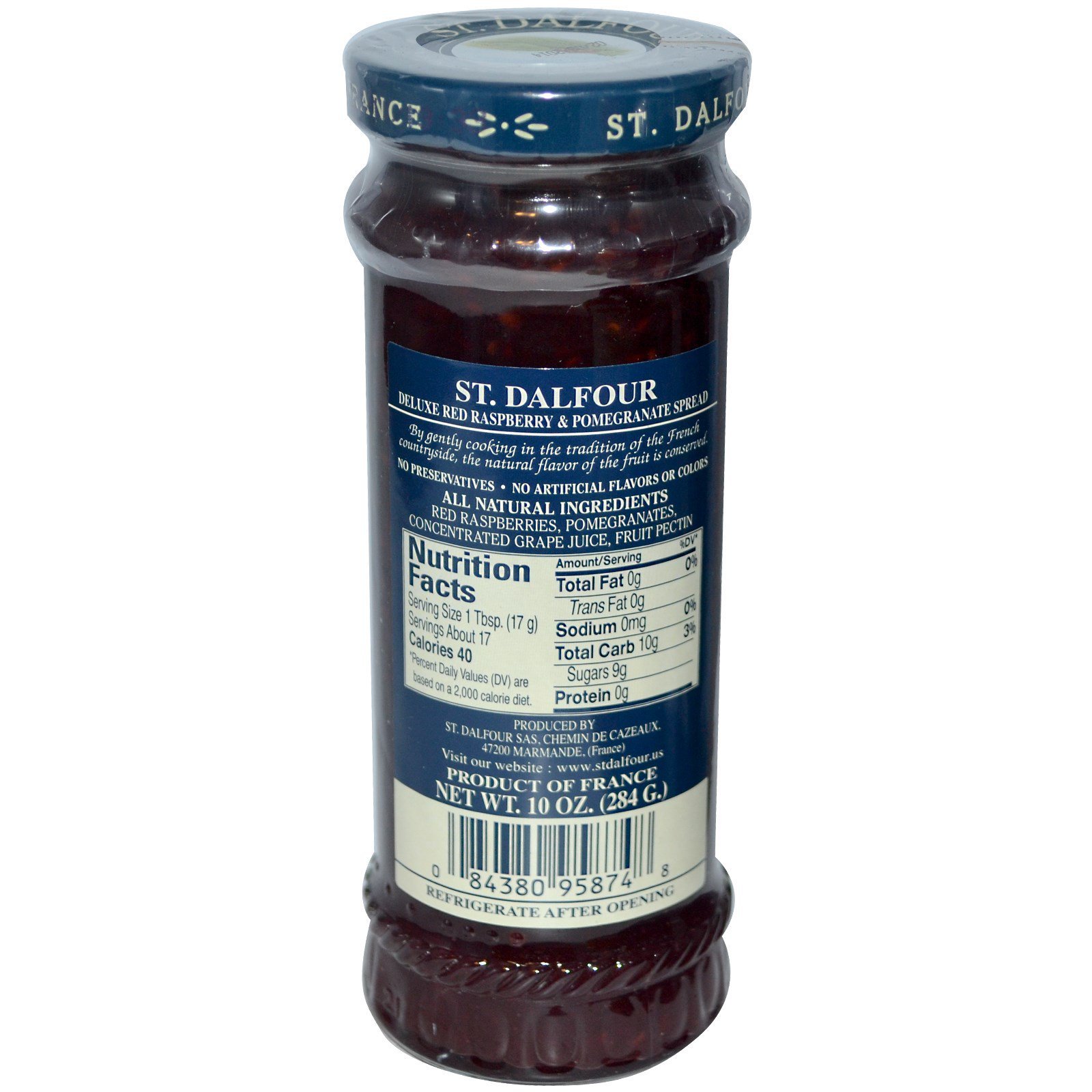 St. Dalfour, Framboesa Vermelha e Romã, Pasta Deluxe de Framboesa Vermelha e Romã, 10 oz (284 g) - Imagem 2