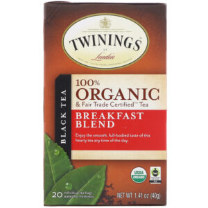 Comprar twinings, chá preto 100% orgânico, mistura para café da manhã, 20 sacos de chá, 1,41 onças (40 g) preço no brasil chá preto chás e café suplemento importado loja 19 online promoção -