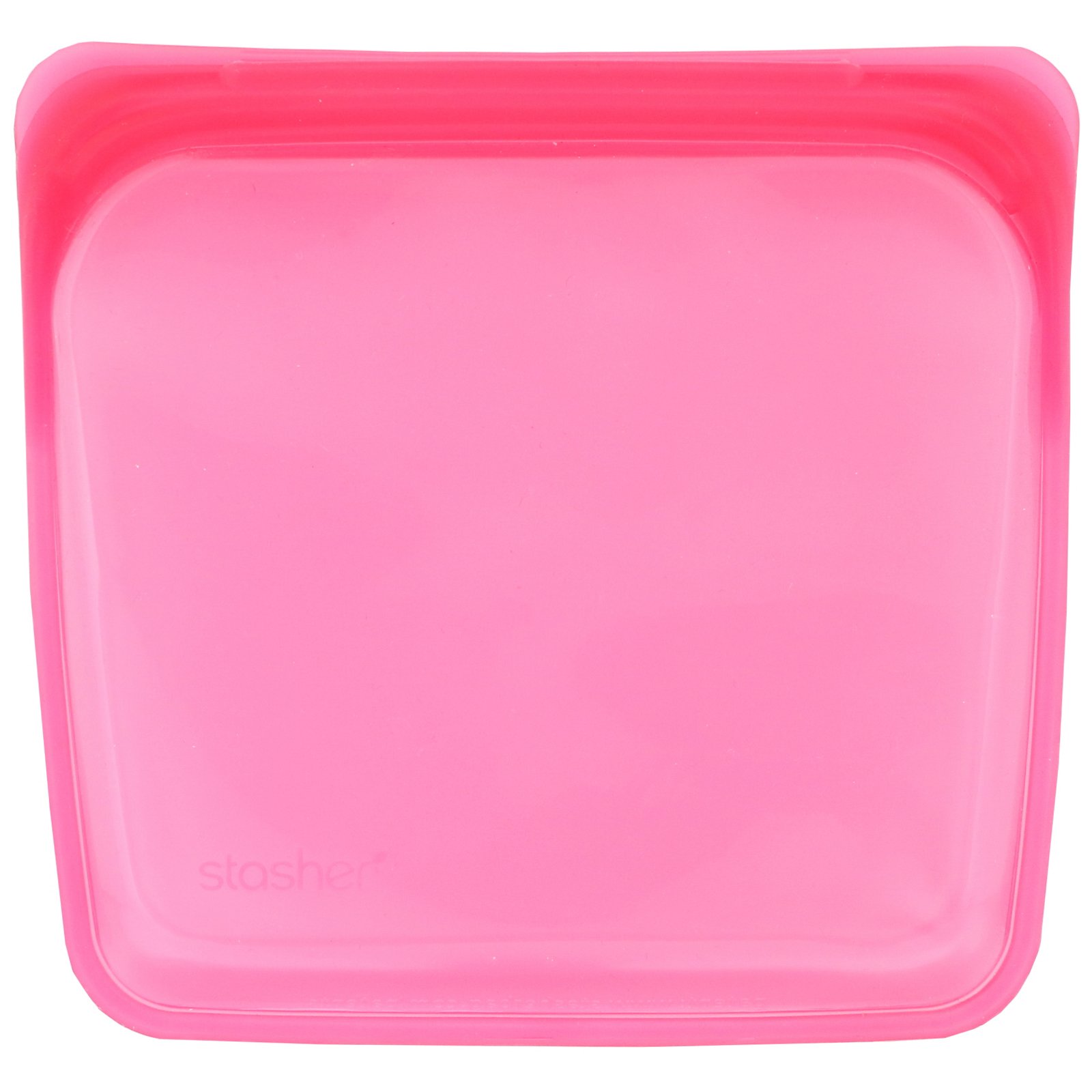 Stasher, Embalagem Reutilizável de Silicone para Alimentos, Tamanho Sanduíche Médio, Framboesa, 450 ml (15 fl oz) - Imagem 3