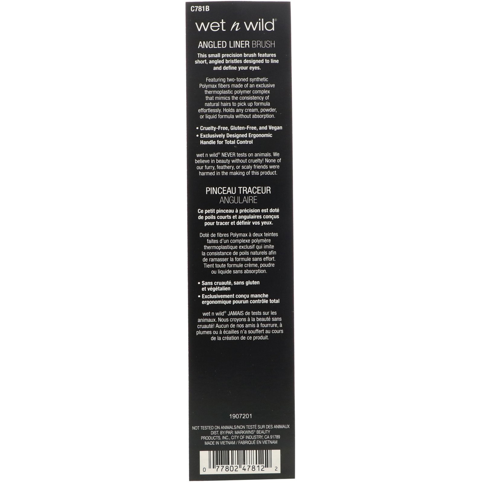 Wet n Wild, Pincel delineador angulado, 1 pincel - Imagem 3