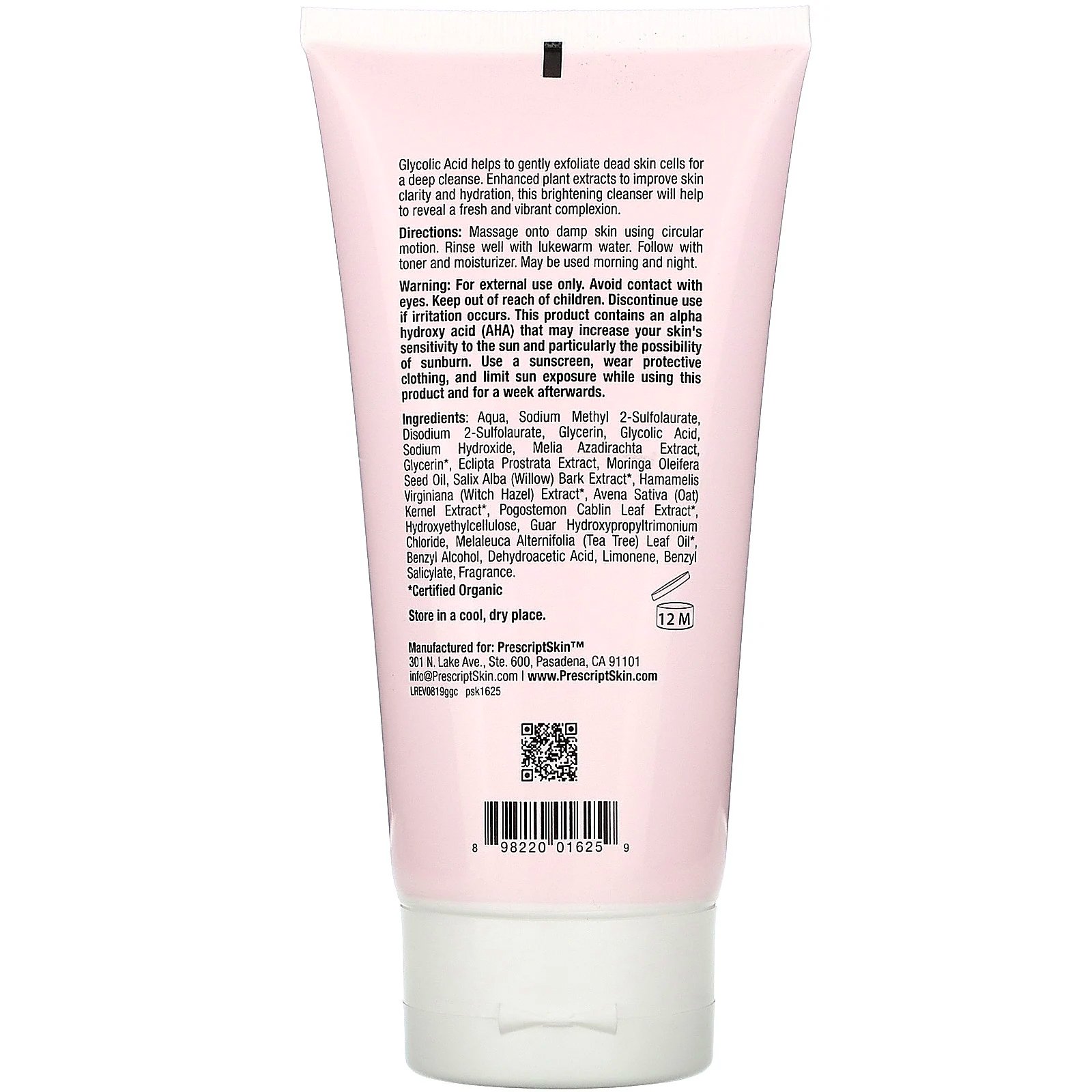 PrescriptSkin, Limpador de Gel de Ácido Glicólico, 6 fl oz (177 ml) - Imagem 2