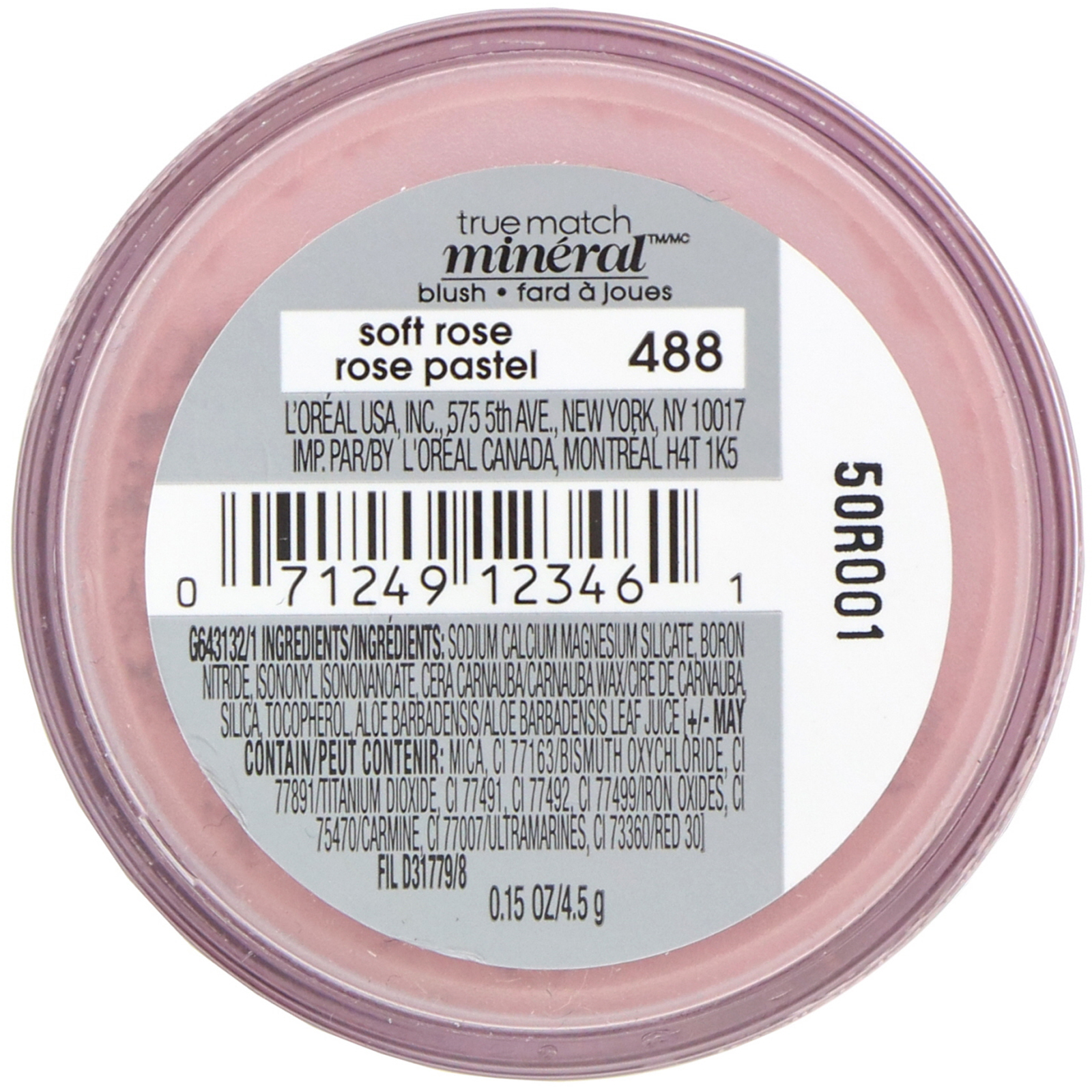 L'Oreal, Blush mineral, True Match Naturale, 488 Rosa suave, 4,5 g - Imagem 3