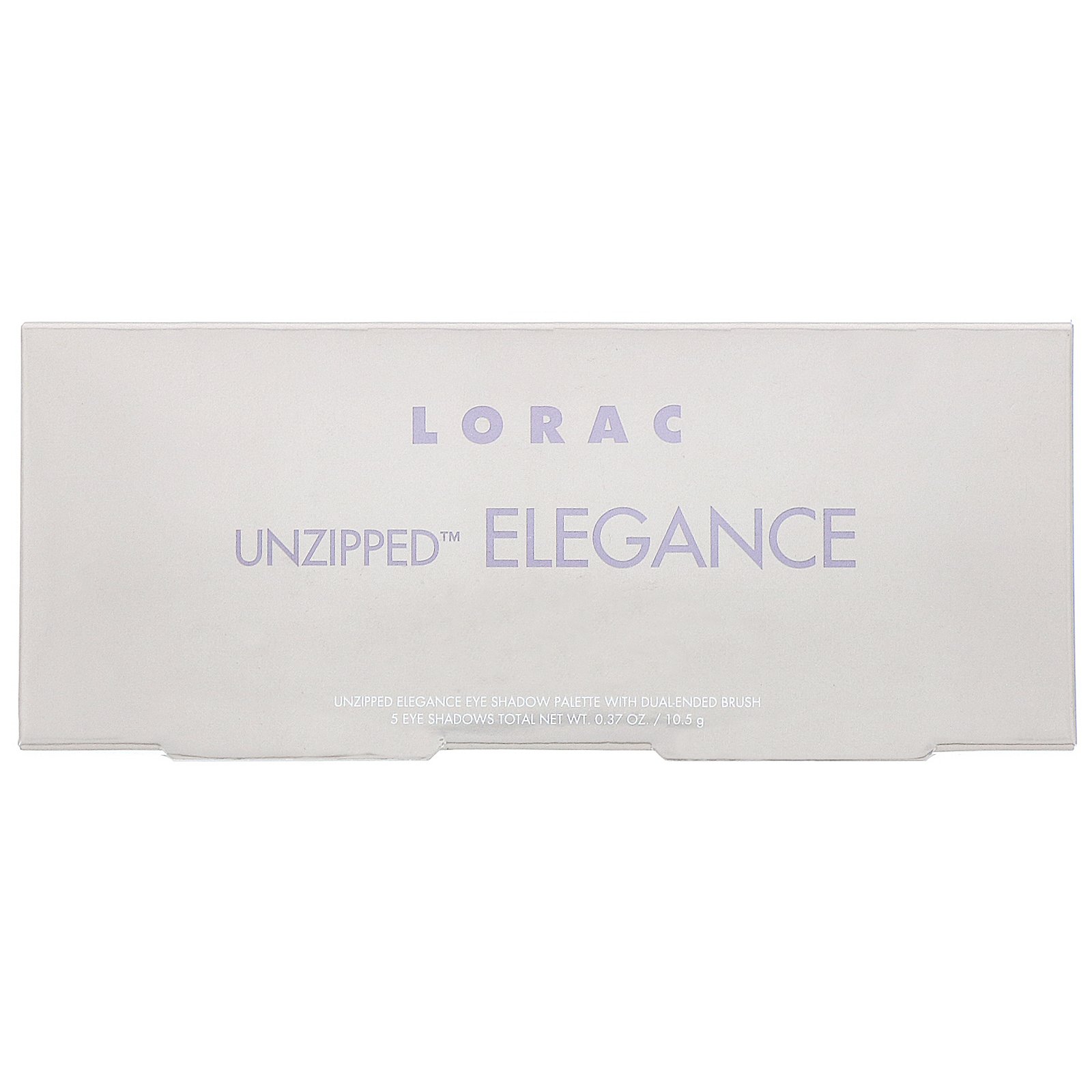 Lorac, Paleta de sombra Unzipped Elegance com pincel com duas extremidades, 10,5 g - Imagem 2