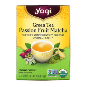 Comprar yogi tea, chá verde, maracujá e matcha, 16 saquinhos de chá, 1,12 oz (32 g) preço no brasil alimentos chá chá de ervas chás medicinais marcas a-z yogi tea suplemento importado loja 21 online promoção -