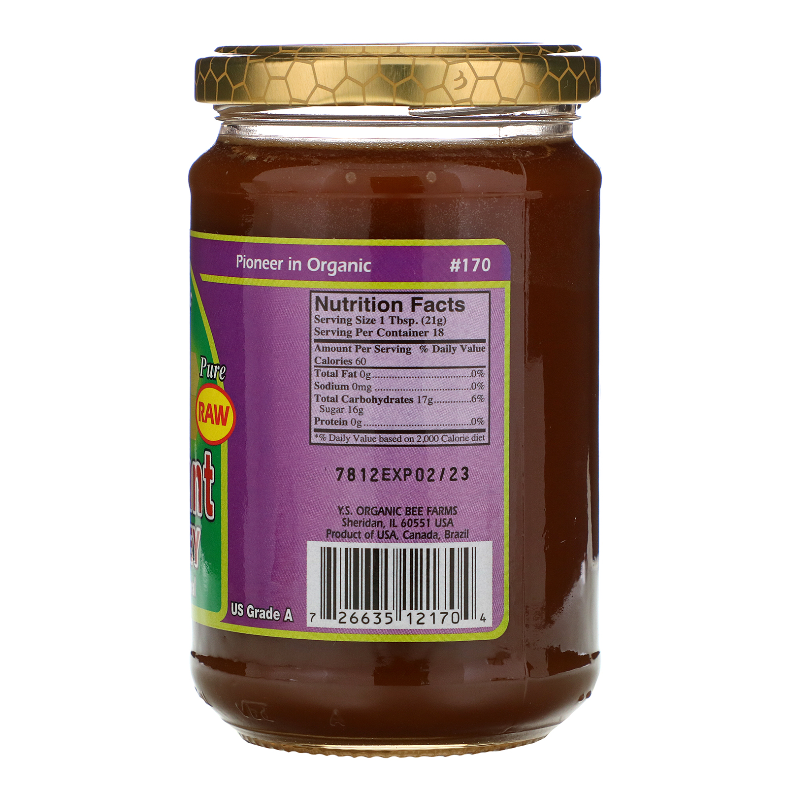 Y.S. Eco Bee Farms, Mel Poderoso Antioxidante, 13,5 oz (383 g) - Imagem 2