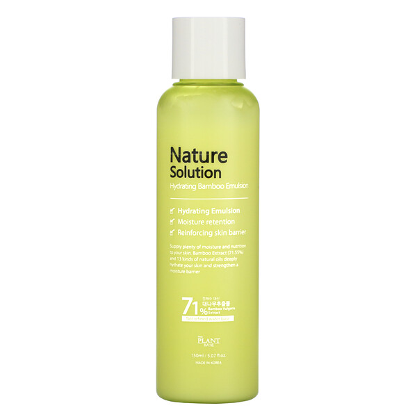 The Plant Base, Nature Solution, Emulsão Hidratante de Bambu, 150 ml (5,07 fl oz)