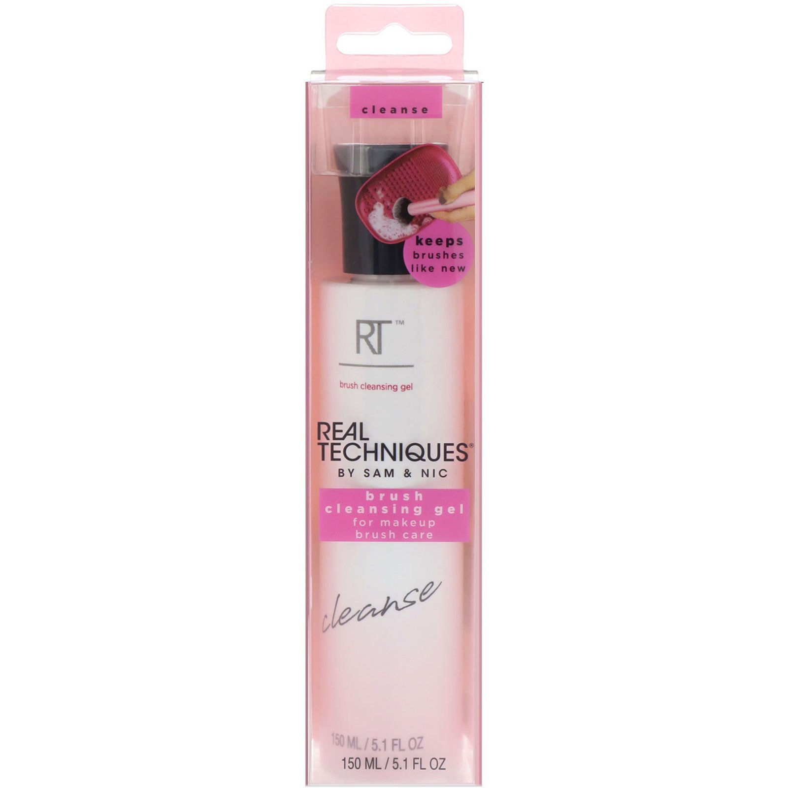 Real Techniques, Gel Para Limpeza de Pincéis, 5,1 fl oz (150 ml) - Imagem 2