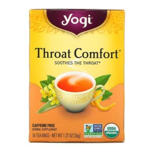 Comprar yogi tea, throat comfort, caffeine free, 16 tea bags, 1. 27 oz (36 g) preço no brasil chás e café chás medicinais suplemento importado loja 63 online promoção -