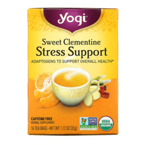 Comprar yogi tea, stress support, sweet clementine, caffeine free, 16 tea bags, 1. 12 oz (32 g) preço no brasil chás e café chás medicinais suplemento importado loja 205 online promoção -
