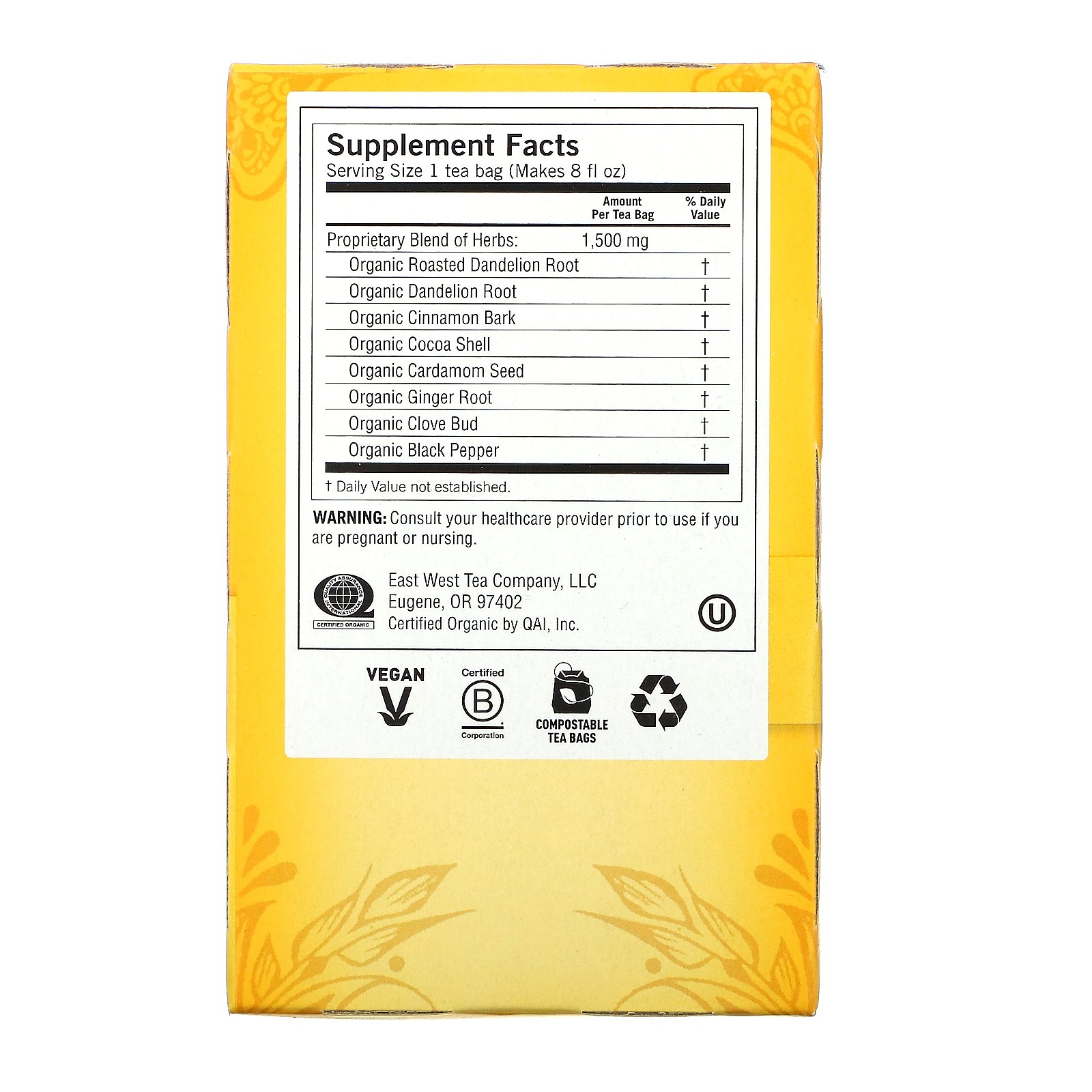 Yogi Tea, Detox Apimentado de Dente-de-leão Torrado, sem cafeina, 16 pacotes de chá, 0,85 oz (24 g) - Imagem 2