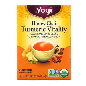 Comprar yogi tea, turmeric vitality, honey chai, 16 tea bags, 1. 12 oz (32 g) preço no brasil alimentos chá chá de açafrão chá de gengibre marcas a-z vahdam teas suplemento importado loja 15 online promoção -