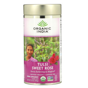 Comprar organic india, tulsi sweet rose, caffeine-free, 3. 5 oz (100 g) preço no brasil alimentos chá chá de ervas chá de tulsi marcas a-z organic india suplemento importado loja 5 online promoção -