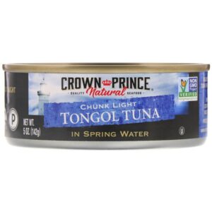 Comprar crown prince natural, pedaço atum tongol claro, em agua de nascente, 5 oz (142 g) preço no brasil alimentos atum crown prince natural frutos do mar marcas a-z suplemento importado loja 5 online promoção -