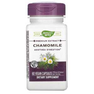 Comprar nature's way, chamomile, 250 mg, 60 vegan capsules preço no brasil camomila ervas ervas e homeopatia marcas a-z solaray suplemento importado loja 9 online promoção -