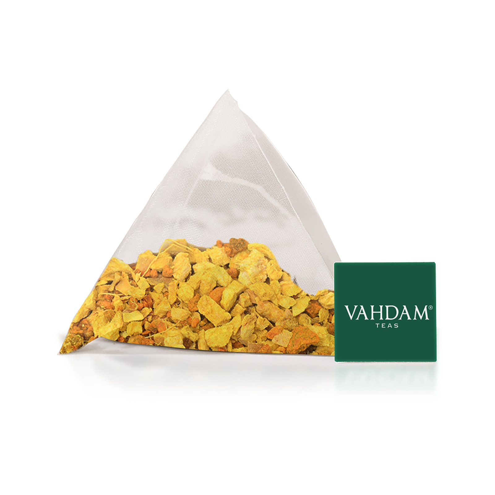 Vahdam Teas, Herbal Tea, Turmeric Ginger, Caffeine Free, 5 Infusion Bags, 1.06 oz (30 g) - Imagem 2