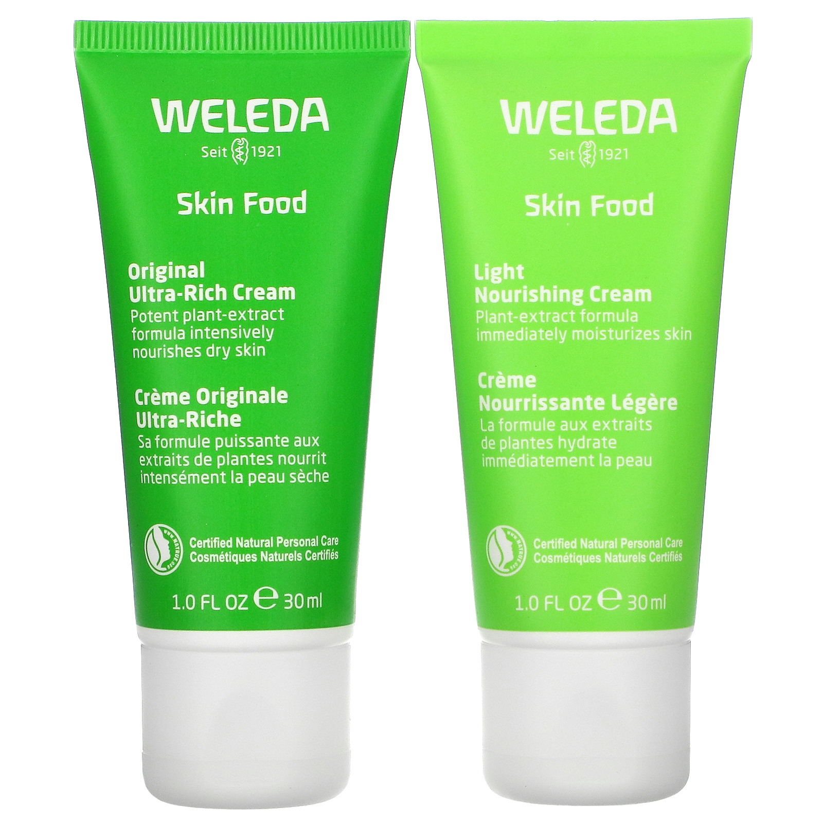 Weleda, Let It Glow, Skin Food Duo, 2 Piece Set, 1.0 fl oz (30 ml) Each - Imagem 2