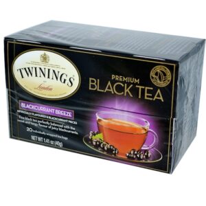 Comprar twinings, chá preto premium, brisa de cassis, 20 saquinhos, 40 g (1,41 oz) preço no brasil chá preto chás e café suplemento importado loja 79 online promoção -