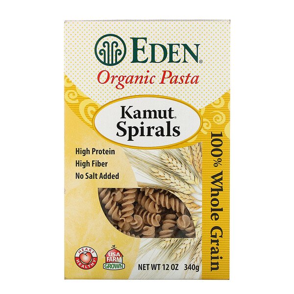 Eden Foods, Macarrão orgânico, Espirais Kamut, 12 oz (340 g)