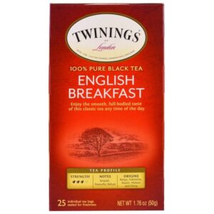 Comprar twinings, chá de café da manhã inglês, 25 saquinhos de chá individuais, 50 g preço no brasil chá preto chás e café suplemento importado loja 45 online promoção -