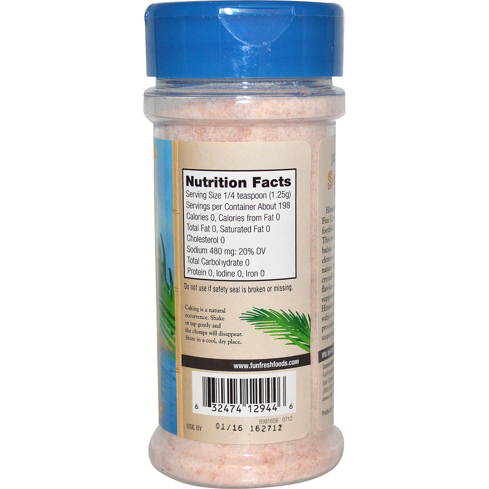 FunFresh Foods, Sal marinho rosa do Himalaia, 8,75 oz (248 g) - Imagem 2