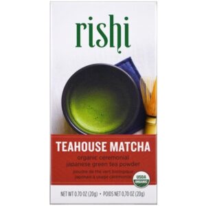 Comprar rishi tea, matchá da casa de chá, chá verde orgânico cerimonial japonês em pó, 0,70 oz (20 g) preço no brasil alimentos chá chá matcha chá verde, mercearia marcas a-z vahdam teas suplemento importado loja 23 online promoção -