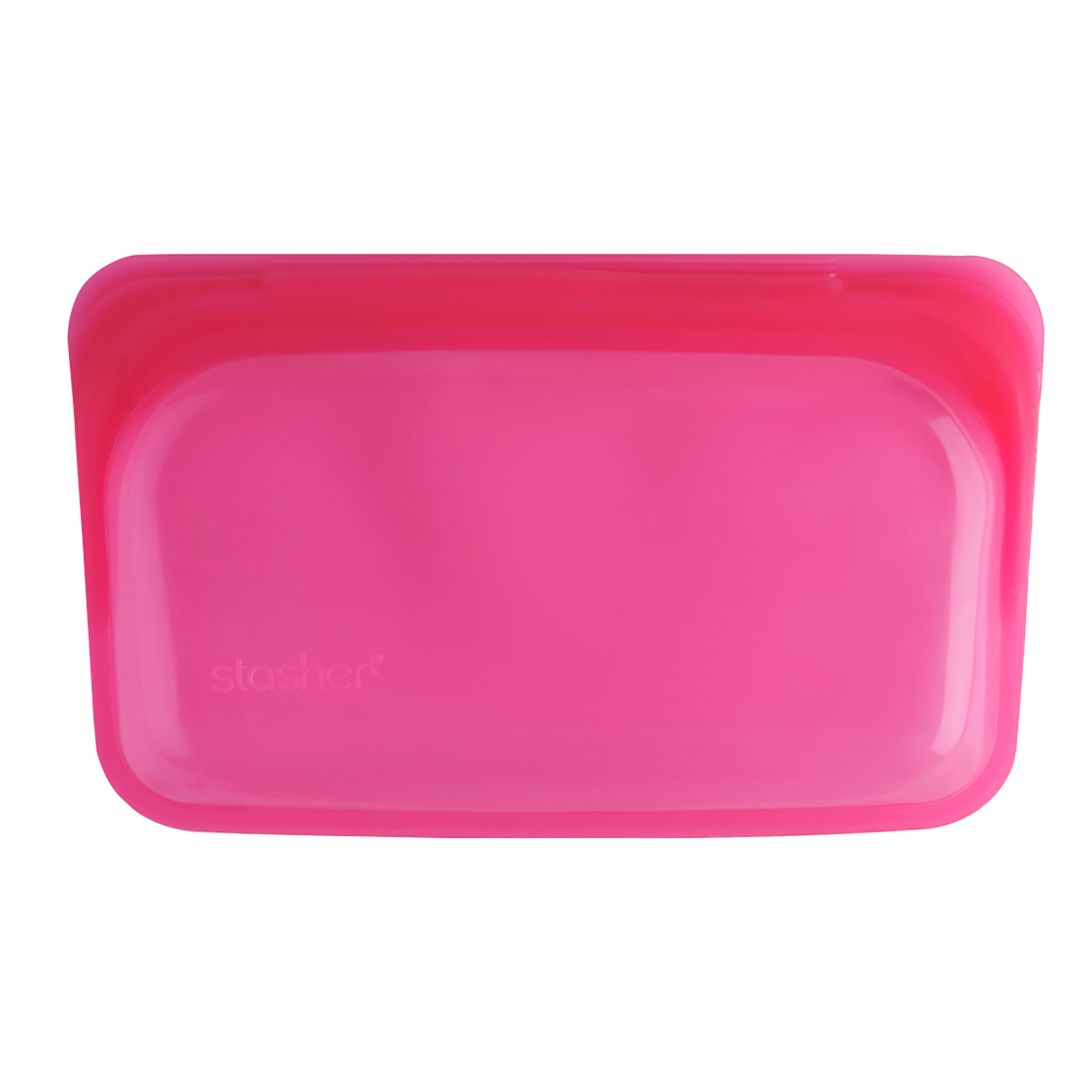 Stasher, Embalagem Reutilizável de Silicone para Alimentos, Tamanho de Lanche Pequeno, Cor de Framboesa, 9,9 fl oz (293,5 ml) - Imagem 3