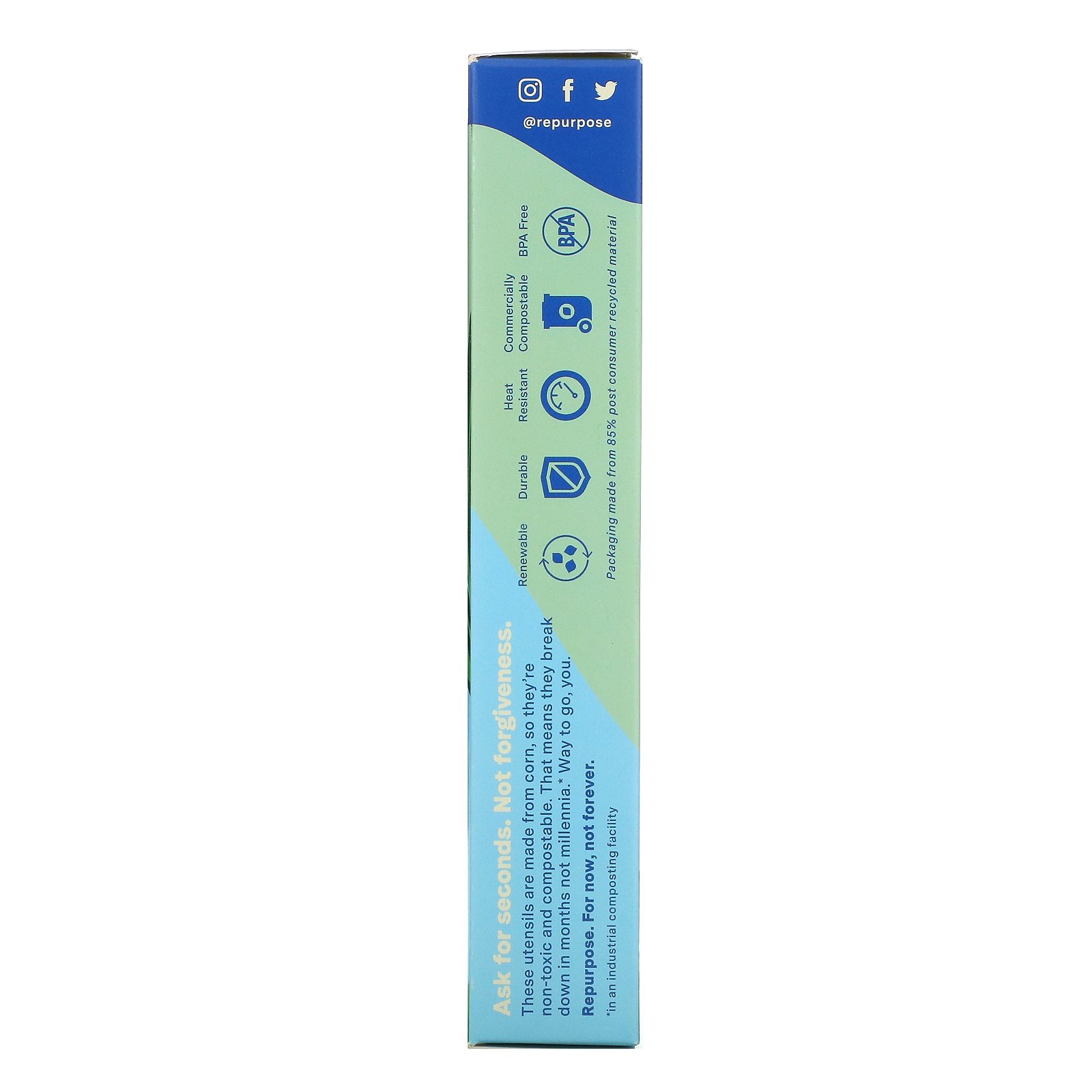 Repurpose, Ultra Strong, Compostable Forks, 24 Count - Imagem 2
