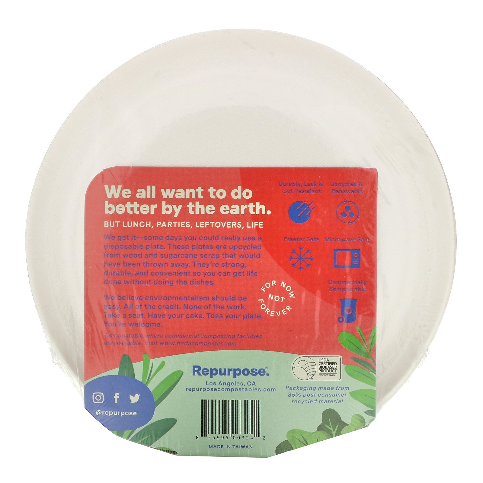 Repurpose, Heavy Duty, 6" Plates, 20 Count - Imagem 2