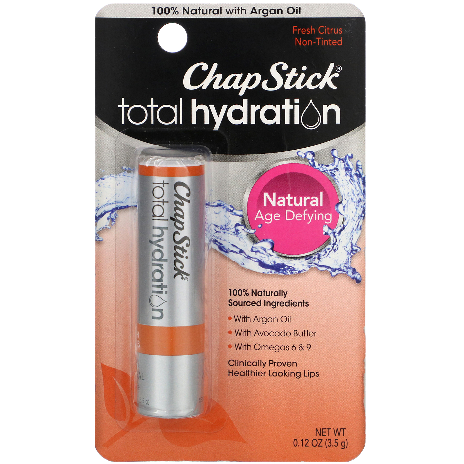 Chapstick, Protetor labial Total Hydration, Fresh Citrus, 3,5 g - Imagem 2
