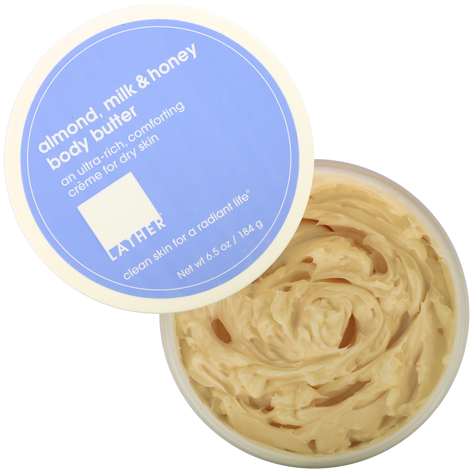 Lather, Almond, Milk & Honey Body Butter, 6.5 oz (184 g) - Imagem 3