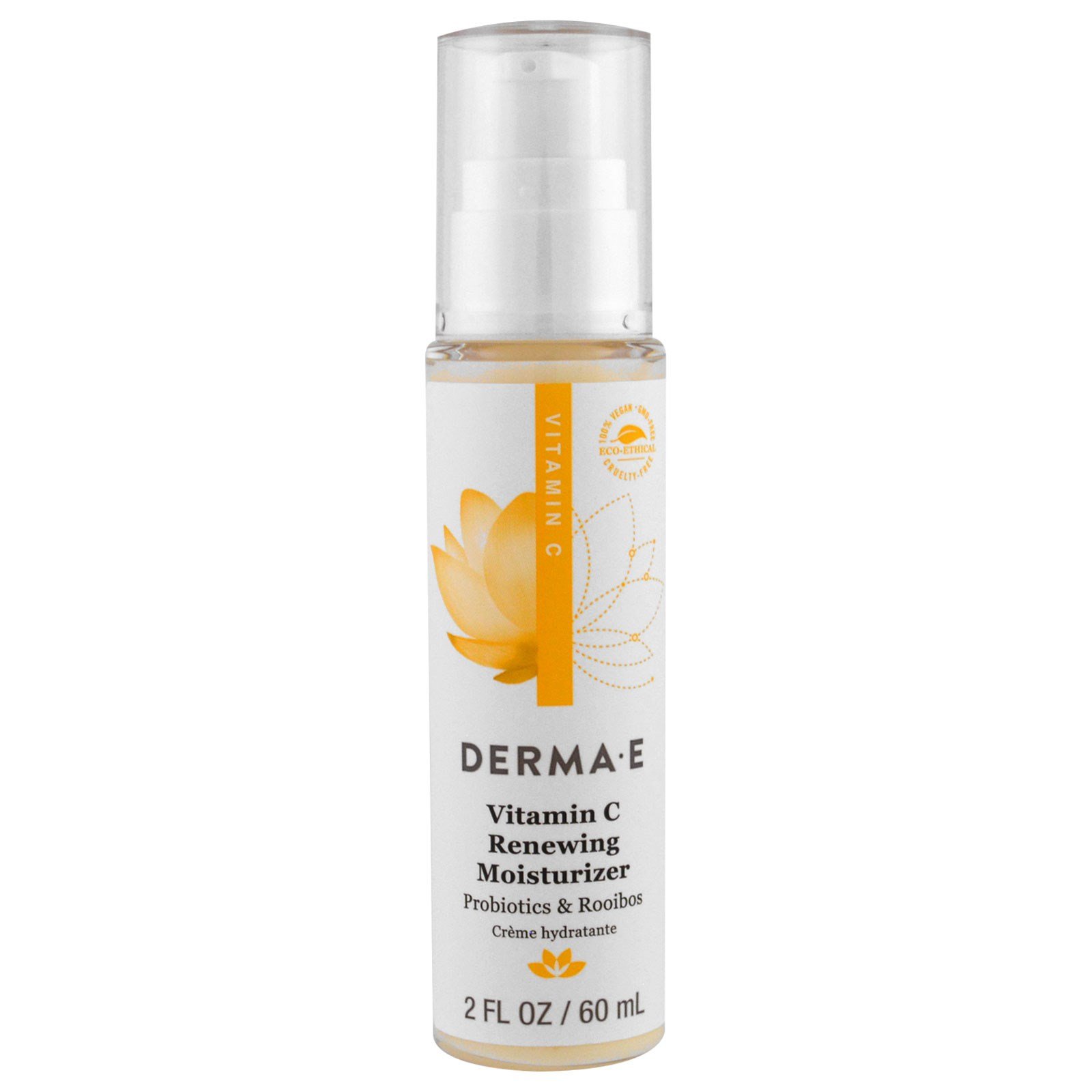 Derma E, Hidratante Renovador com Vitamina C, Probióticos e Rooibos, 2 fl oz (60 ml) - Imagem 3
