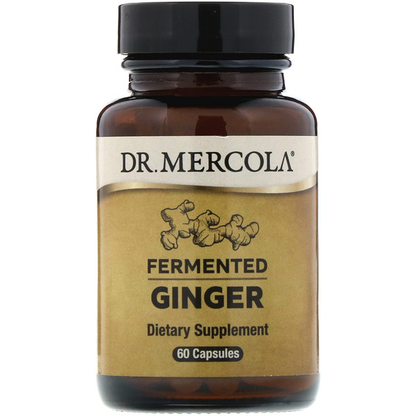 Dr. Mercola, Gengibre Fermentado, 60 Cápsulas