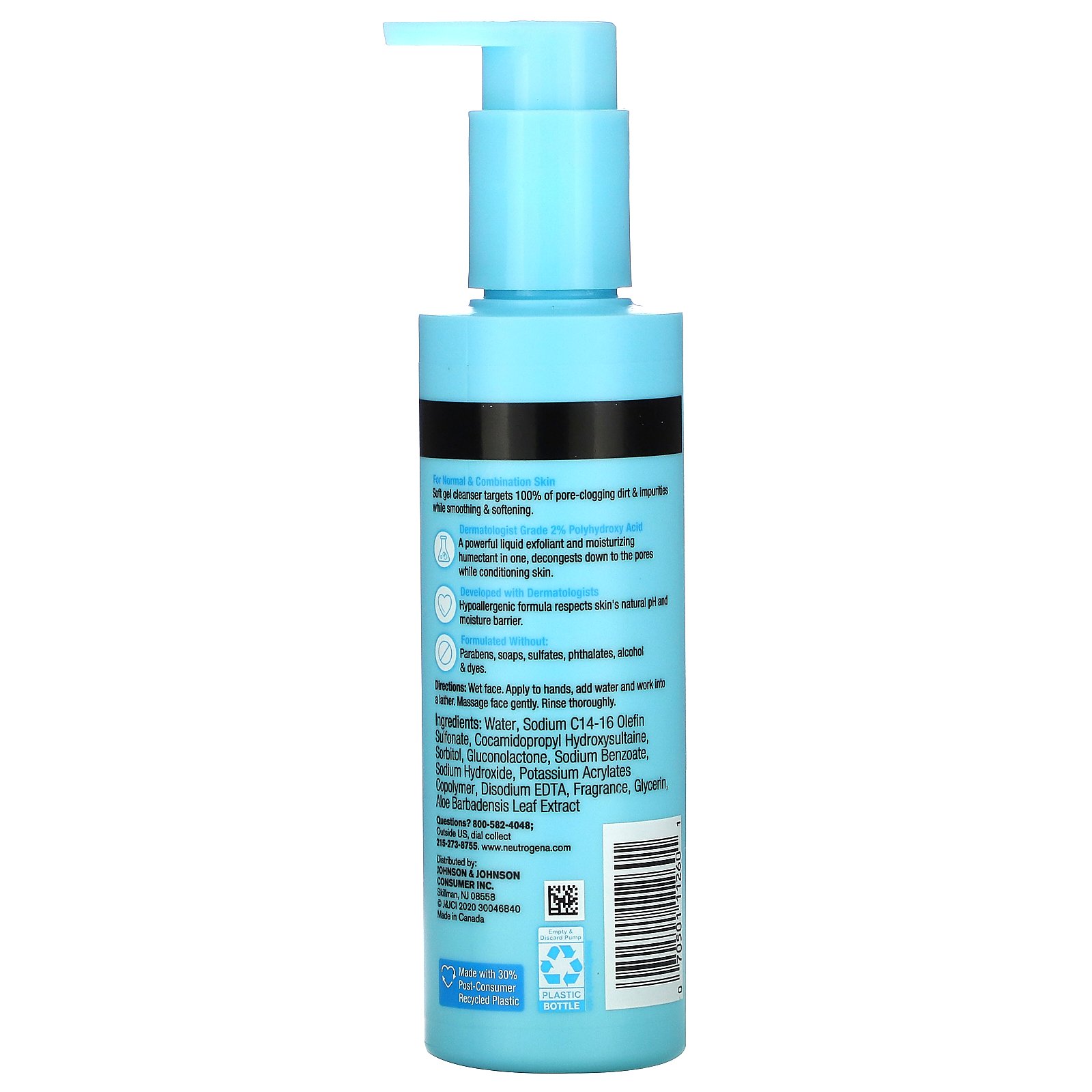 Neutrogena, Skin Balancing Gel Cleanser, 6.3 fl oz (186 ml) - Imagem 2
