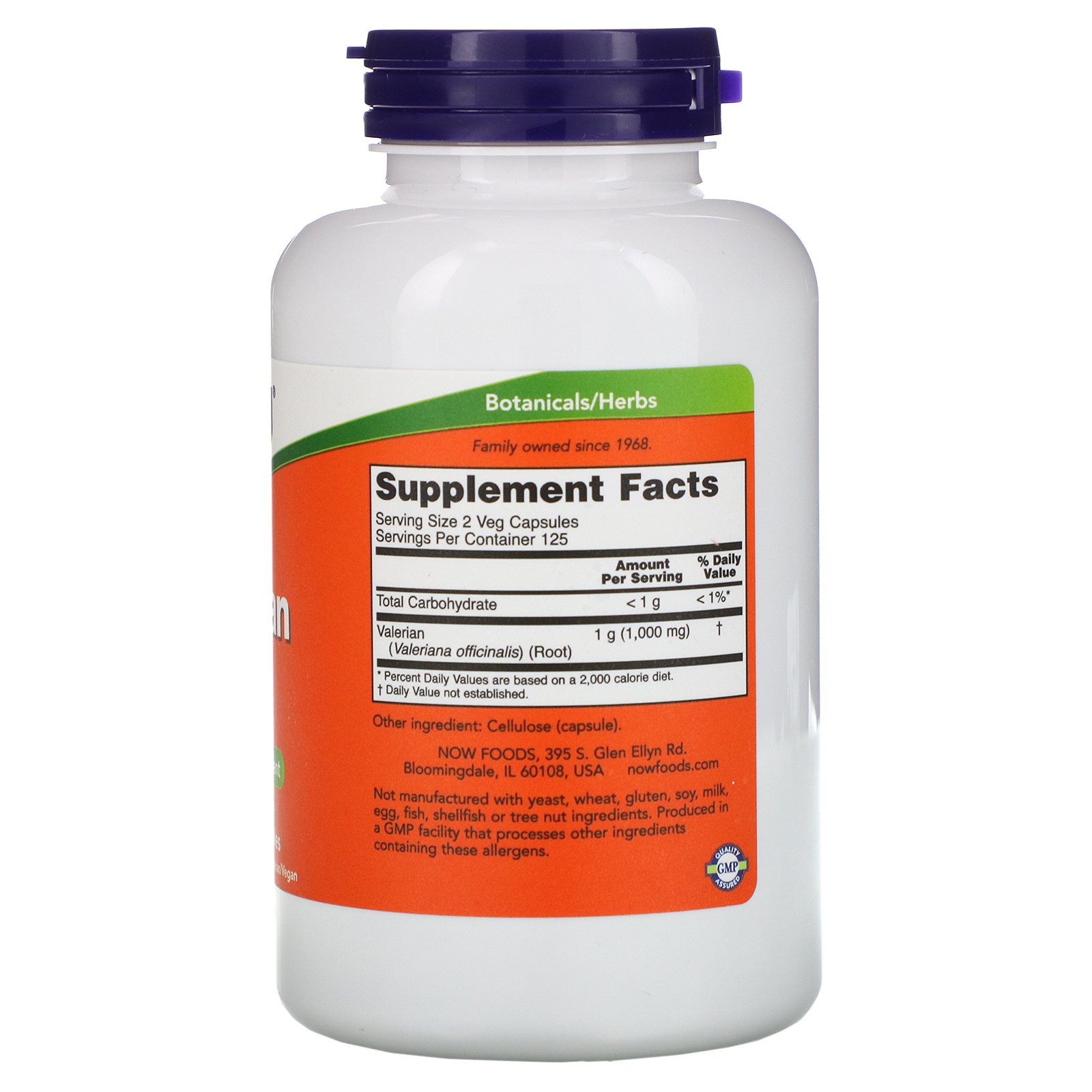 Now Foods, Rais de Valeriana, 500 mg, 250 Cápsulas Vegetais - Imagem 2