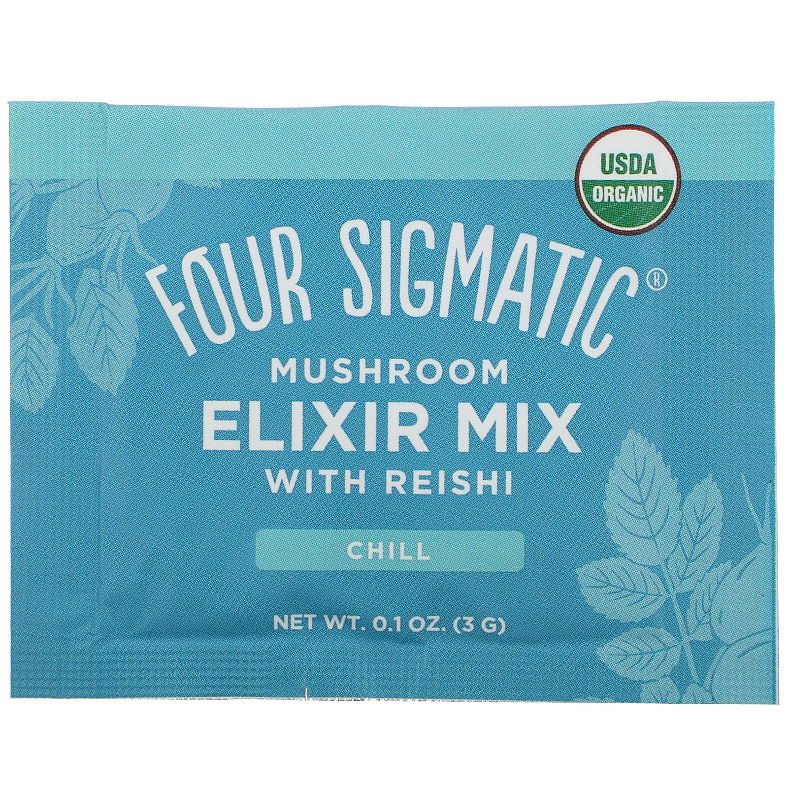 Four Sigmatic, Mushroom Elixir Mix with Reishi, 20 Packets, 0.1 oz (3 g) Each - Imagem 3